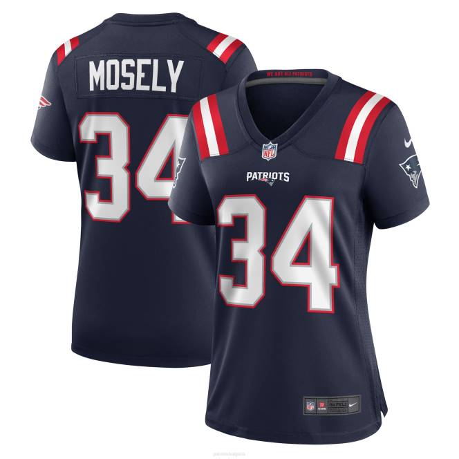 облекло Patriots Jersey nike quandre mosely синя фланелка за домакински играч Жени T8TH1132