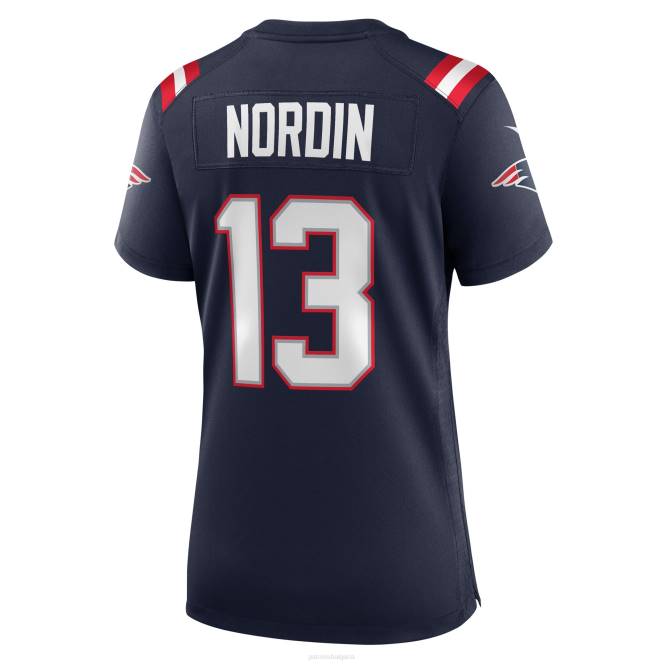 облекло Patriots Jersey nike quinn nordin флотска фланелка за играчи Жени T8TH1119