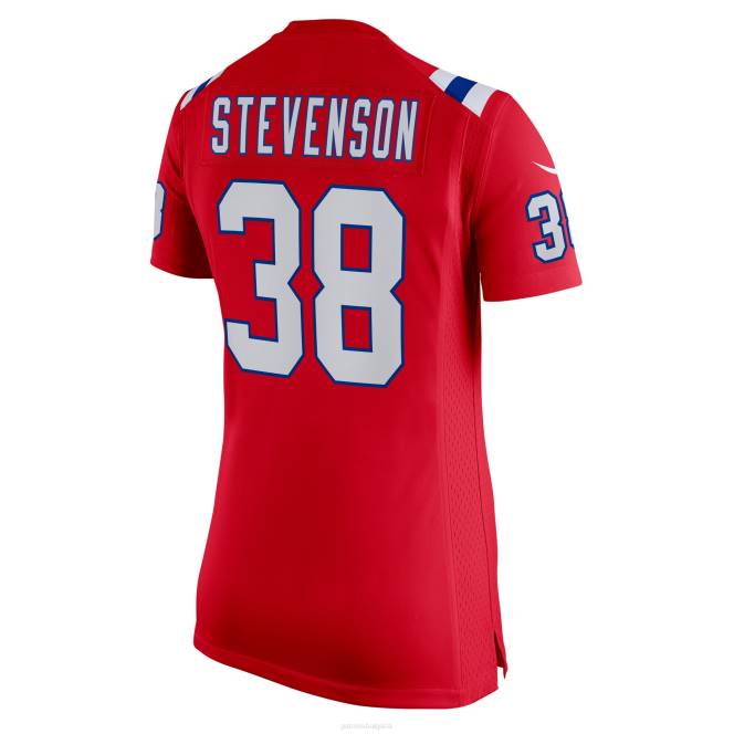 облекло Patriots Jersey nike rhamondre stevenson червена фланелка за алтернативен играч Жени T8TH1191