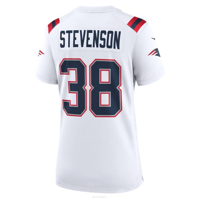 облекло Patriots Jersey nike rhamondre stevenson бяла фланелка за играчи Жени T8TH1221
