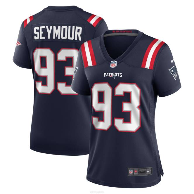 облекло Patriots Jersey nike richard seymour флотска фланелка за пенсиониран играч Жени T8TH1226