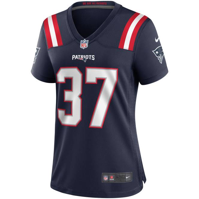 облекло Patriots Jersey nike rodney harrison navy game пенсиониран играч фланелка Жени T8TH1136