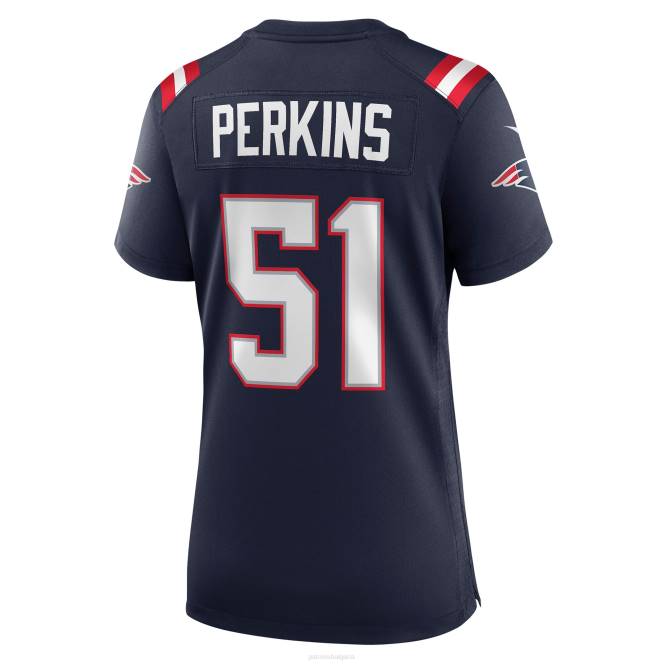 облекло Patriots Jersey nike ronnie perkins синя фланелка за игри Жени T8TH1166