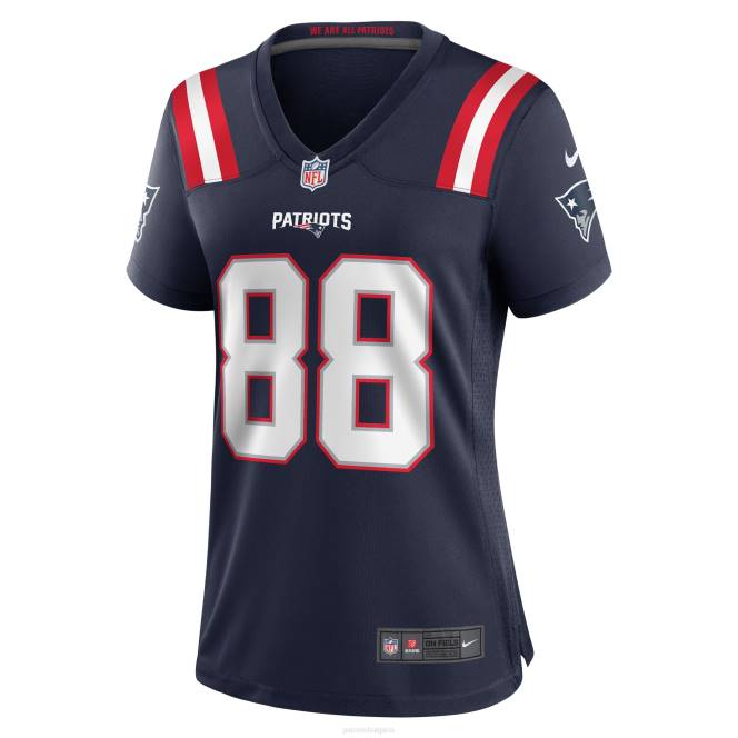 облекло Patriots Jersey nike scotty washington navy фланелка за домашни играчи Жени T8TH1130