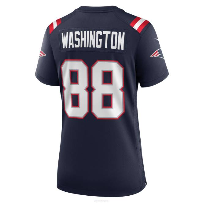 облекло Patriots Jersey nike scotty washington navy фланелка за домашни играчи Жени T8TH1130