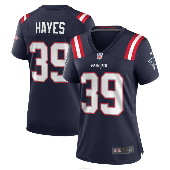 облекло Patriots Jersey nike tae hayes синя фланелка за домашни играчи Жени T8TH1124