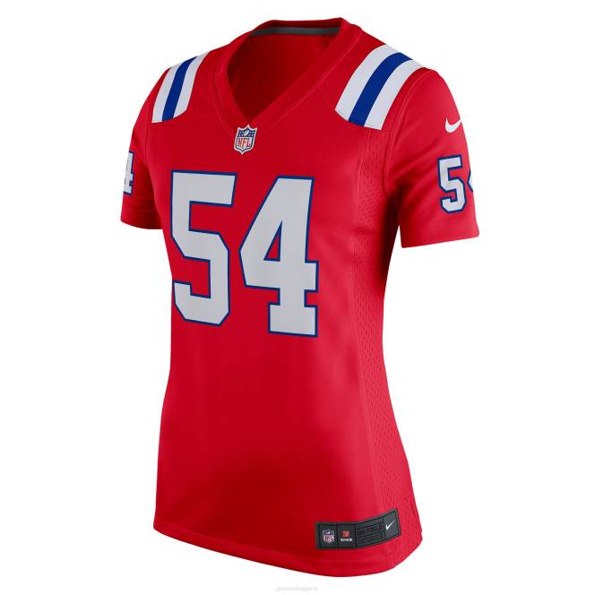 облекло Patriots Jersey nike tedy bruschi червена пенсионирана фланелка за игра Жени T8TH1162