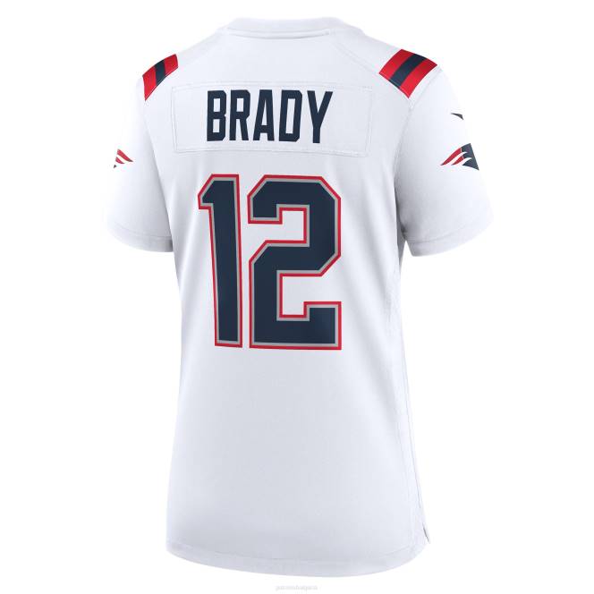 облекло Patriots Jersey бяла пенсионирана игрална фланелка nike tom brady Жени T8TH1173