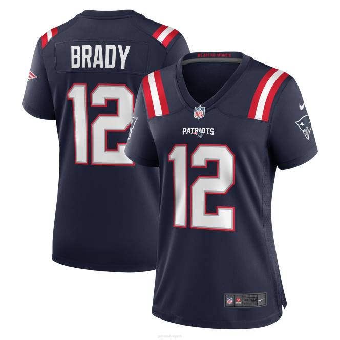 облекло Patriots Jersey nike tom brady navy пенсионирана фланелка за игра Жени T8TH1171