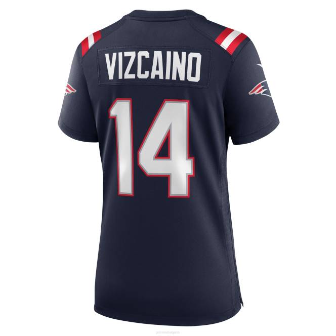 облекло Patriots Jersey nike tristan vizcaino флотска фланелка за домашни игри Жени T8TH1125