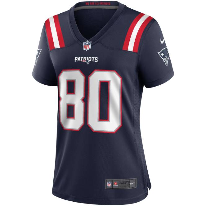 облекло Patriots Jersey nike troy brown navy игра фланелка за пенсиониран играч Жени T8TH1137