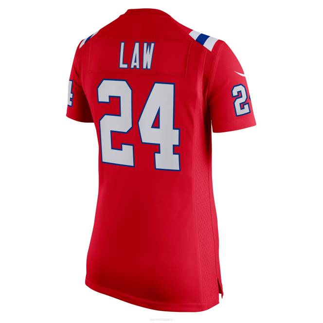 облекло Patriots Jersey nike ty law червена пенсионирана фланелка за игра Жени T8TH1224