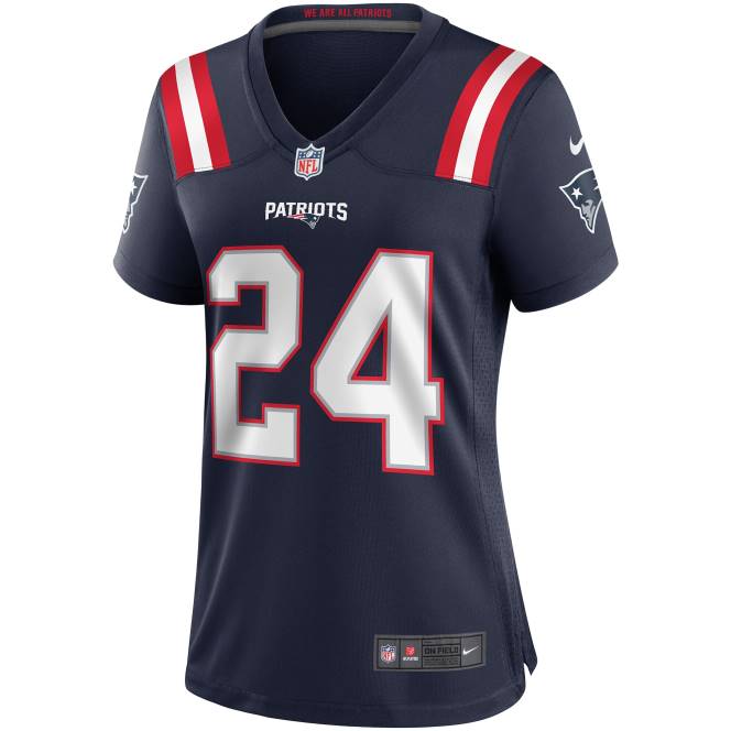 облекло Patriots Jersey nike ty law navy game пенсиониран играч фланелка Жени T8TH1209