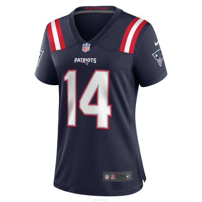 облекло Patriots Jersey nike ty montgomery синя фланелка за игра Жени T8TH1230