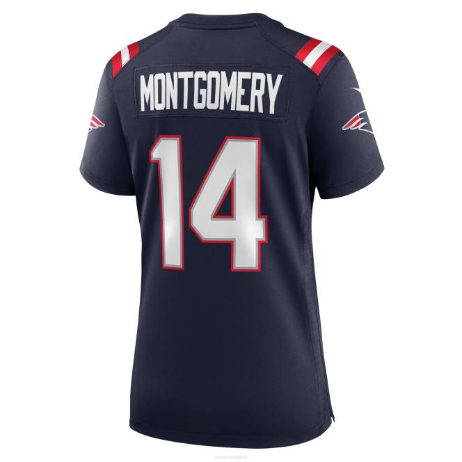облекло Patriots Jersey nike ty montgomery синя фланелка за игра Жени T8TH1230