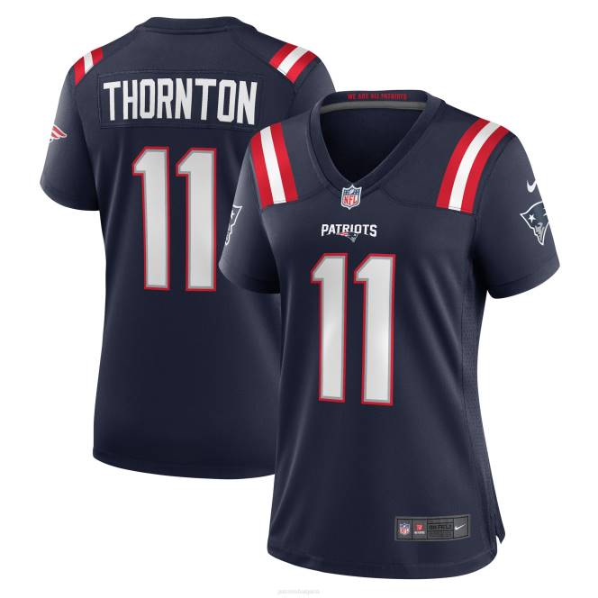 облекло Patriots Jersey nike tyquan thornton флотска фланелка за играчи Жени T8TH1233