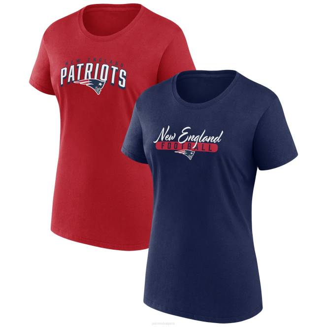 облекло Patriots Jersey Комбиниран комплект тениска с марка fanatics морско/червен фен Жени T8TH2639