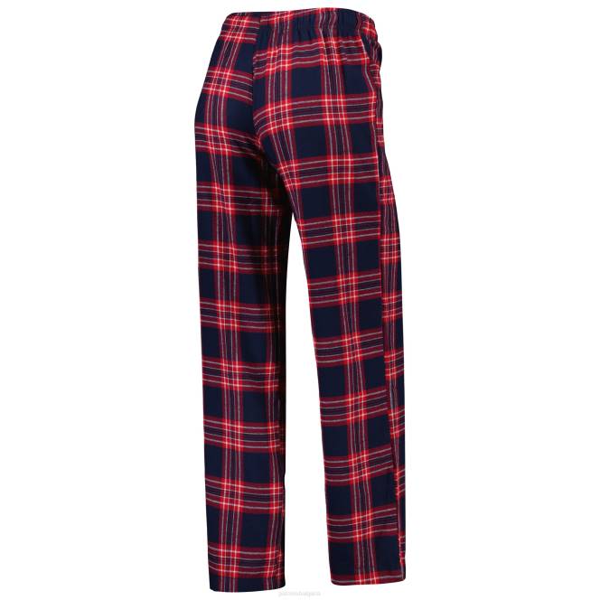 облекло Patriots Jersey концептуален спортен комплект тениска и панталон с тъмносин/червена значка за спане Жени T8TH2853