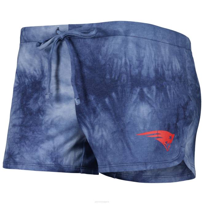 облекло Patriots Jersey концептуални спортни тъмносини билбордове със състезателно деколте потник и къси панталони комплект за спане Жени T8TH2861