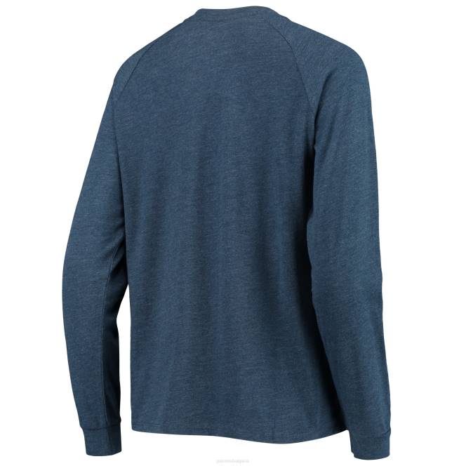 облекло Patriots Jersey концептуални спортни тъмносини метри плетени реглан горнища с дълъг ръкав и къси панталони спален комплект Жени T8TH2863