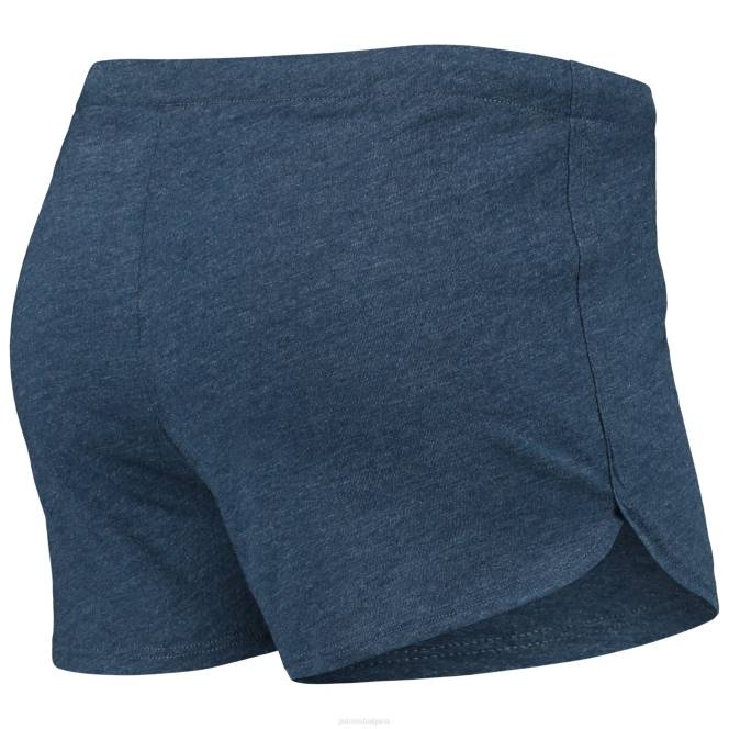 облекло Patriots Jersey концептуални спортни тъмносини метри плетени реглан горнища с дълъг ръкав и къси панталони спален комплект Жени T8TH2863