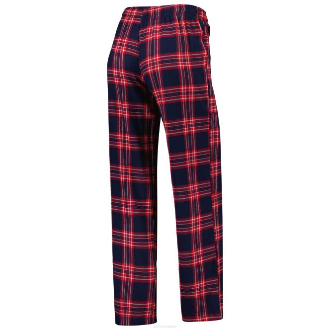 облекло Patriots Jersey концептуални спортни тъмносиньо/червено тениска и панталони със значка с голям размер спален комплект Жени T8TH2865