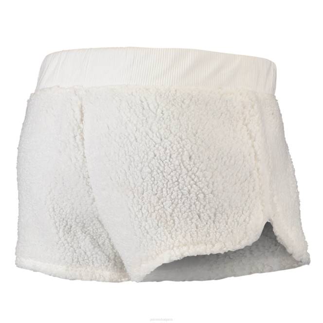 облекло Patriots Jersey concepts спортно кремаво пухкаво горнище и къси панталони Жени T8TH2851