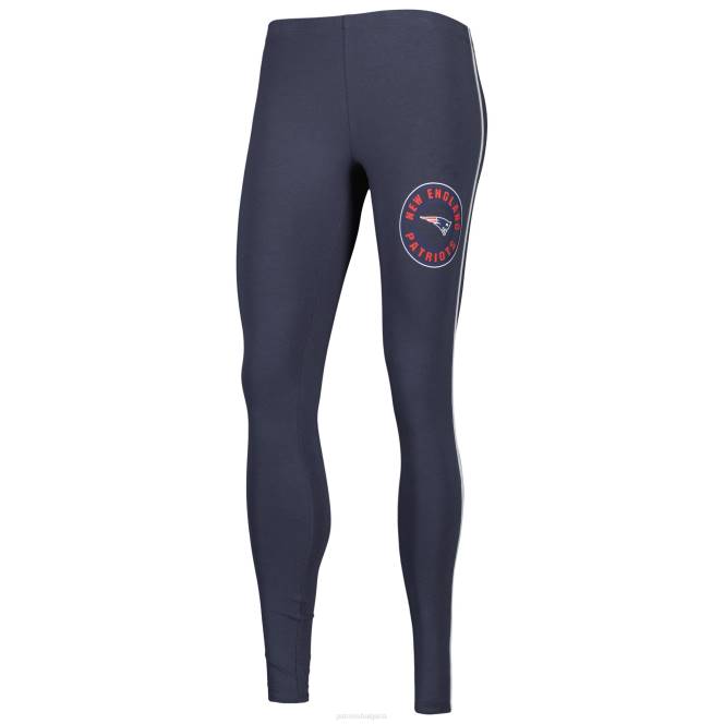 облекло Patriots Jersey concepts спортна бяла/въглена соната тениска и спален комплект клинове Жени T8TH2879