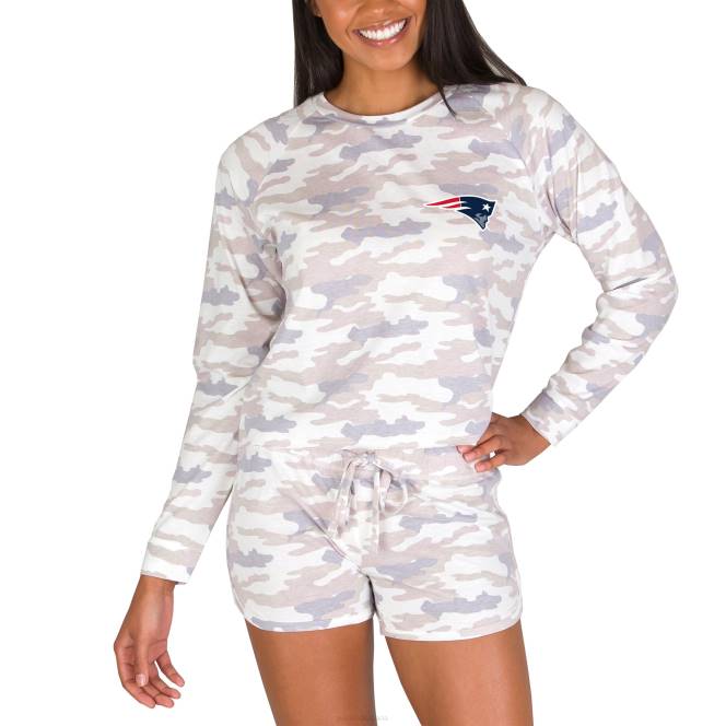 облекло Patriots Jersey concepts sport camo encounter горнище с дълъг ръкав и къс комплект Жени T8TH2878