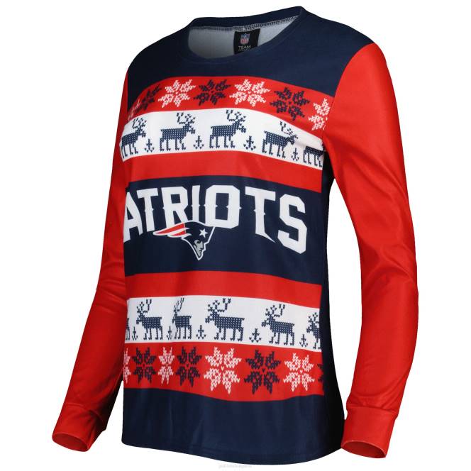 облекло Patriots Jersey foco navy ваканционен грозен комплект пижама Жени T8TH2873