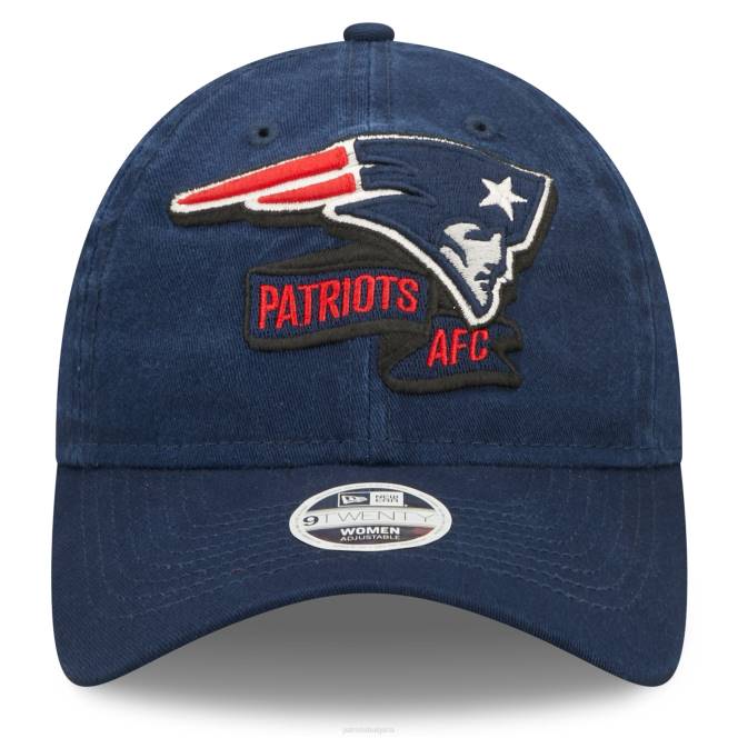 аксесоари Patriots Jersey нова ера военноморска шапка 2022 г. с регулируема странична линия 9twenty Жени T8TH2289