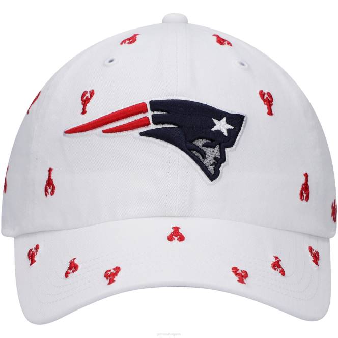 аксесоари Patriots Jersey 47 бели конфети почистваща регулируема шапка Жени T8TH2261