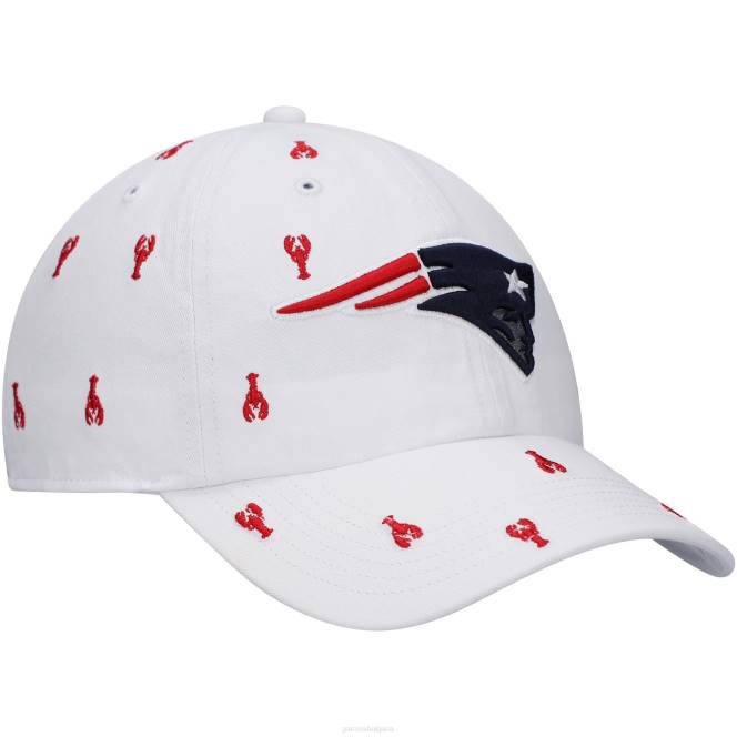 аксесоари Patriots Jersey 47 бели конфети почистваща регулируема шапка Жени T8TH2261