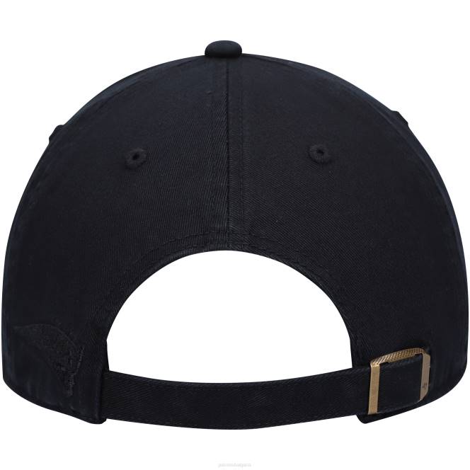 аксесоари Patriots Jersey 47 черен блестящ текст почистваща регулируема шапка Жени T8TH2279