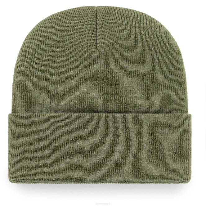 аксесоари Patriots Jersey 47 зелена плетена шапка с маншети Жени T8TH2302