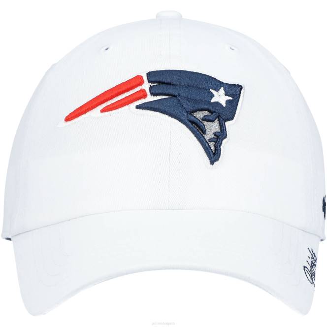 аксесоари Patriots Jersey 47 бяла регулируема шапка с лого за почистване на miata Жени T8TH2257