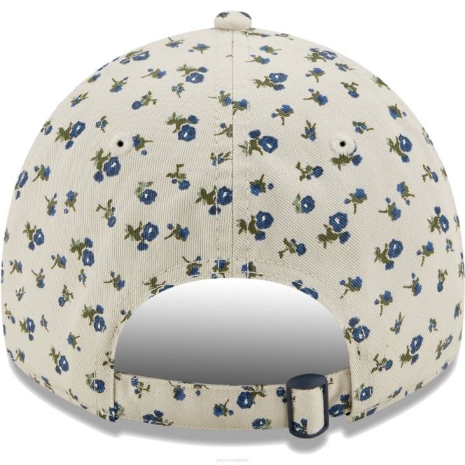 аксесоари Patriots Jersey нова ера кремава флорална 9twenty регулируема шапка Жени T8TH2275