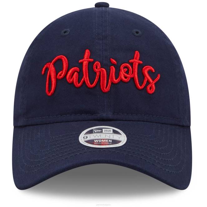 аксесоари Patriots Jersey нова ера Navy script 9twenty регулируема шапка Жени T8TH2265