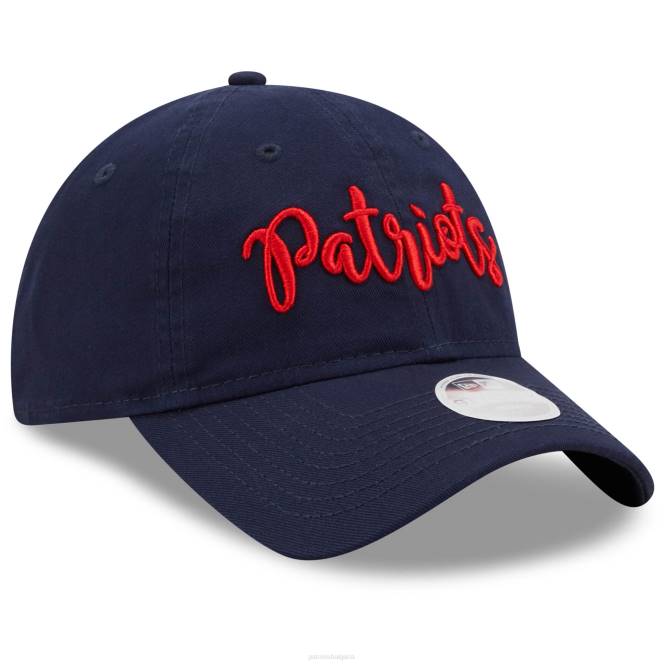 аксесоари Patriots Jersey нова ера Navy script 9twenty регулируема шапка Жени T8TH2265