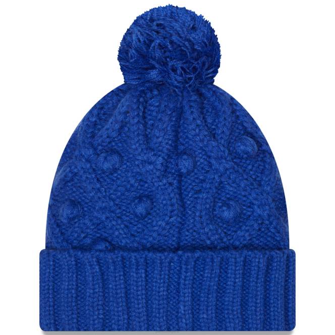 аксесоари Patriots Jersey нова ера кралска плетена шапка с маншети и пом Жени T8TH2296