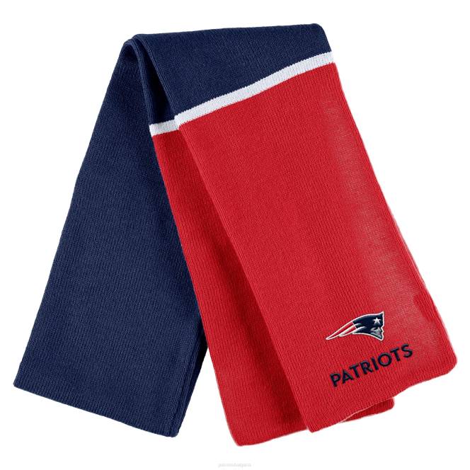 аксесоари Patriots Jersey wear by erin andrews червена плетена шапка с маншети и шал Жени T8TH2300