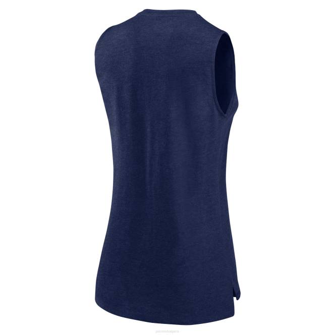 облекло Patriots Jersey фанатици с марка Heather Navy какво върви около потника Жени T8TH2690