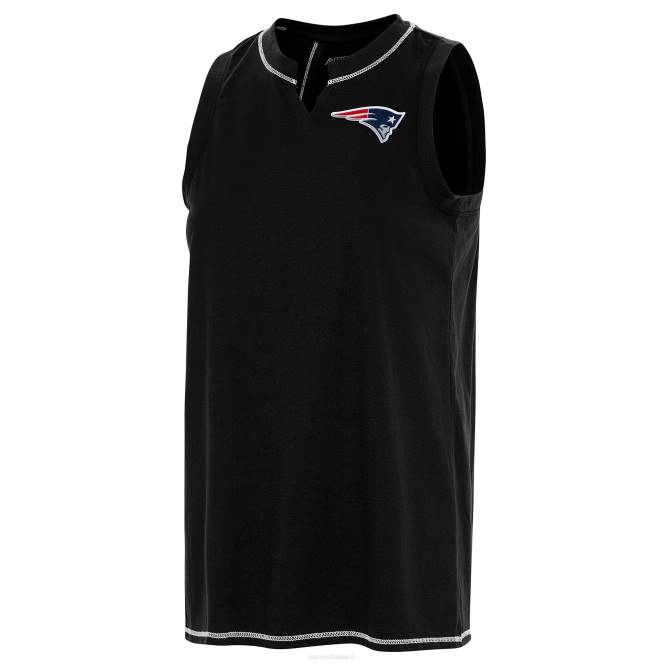 облекло Patriots Jersey антигуа черно заведение потник Жени T8TH2754
