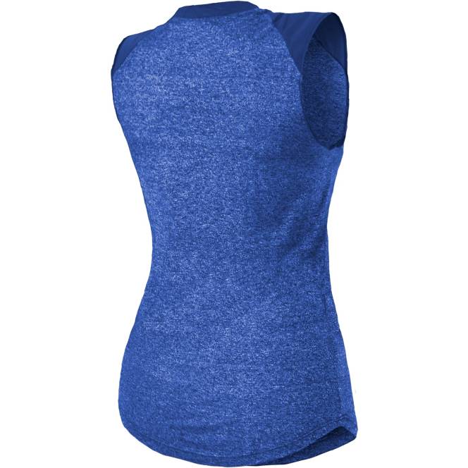 облекло Patriots Jersey величествени нишки, кралски ретро тримесен реглан мускулен потник Жени T8TH2788