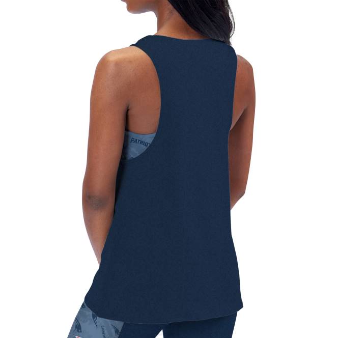 облекло Patriots Jersey certo тъмносин мускулест потник Жени T8TH2782