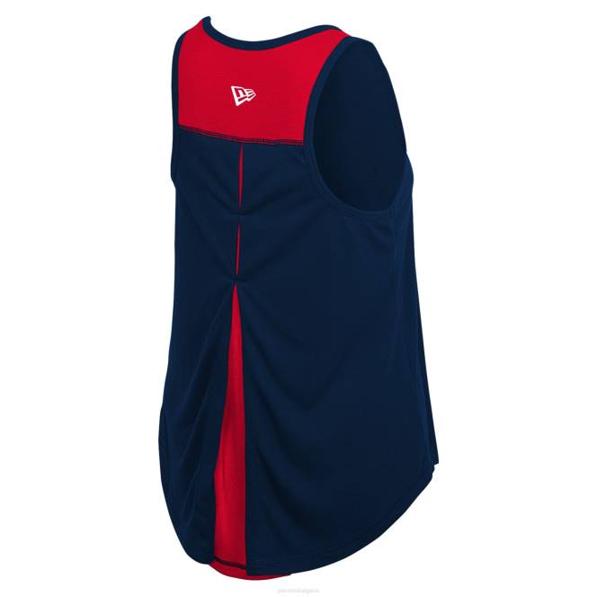 облекло Patriots Jersey new era морско/червено съчетание автентичен над горния потник Жени T8TH2779