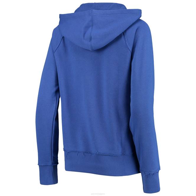 облекло Patriots Jersey пуловер с кралска сурова храна реглан с прорез и качулка Жени T8TH2359