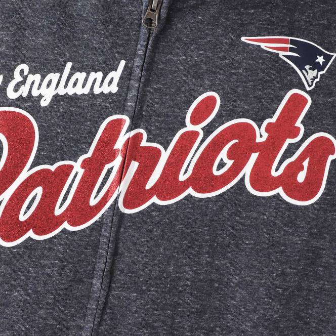 облекло Patriots Jersey изцяло американска качулка с пълен цип на допир Жени T8TH2410