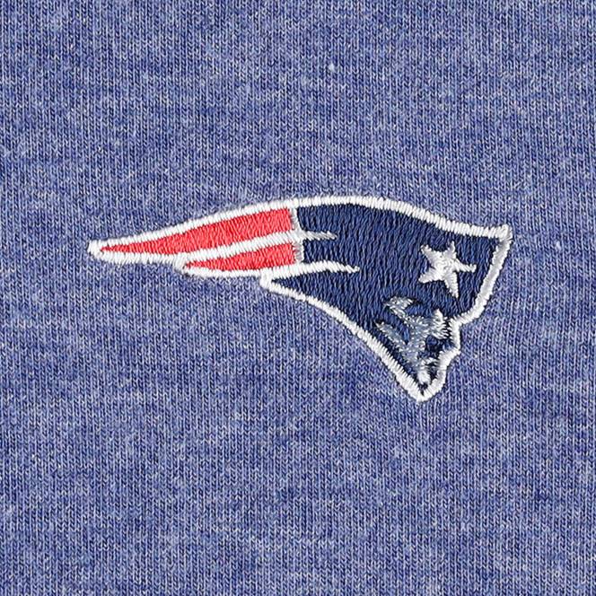 облекло Patriots Jersey Tommy Bahama Heathered тъмносин спортен суичър с избледняване от слънцето с пълен цип Жени T8TH2382
