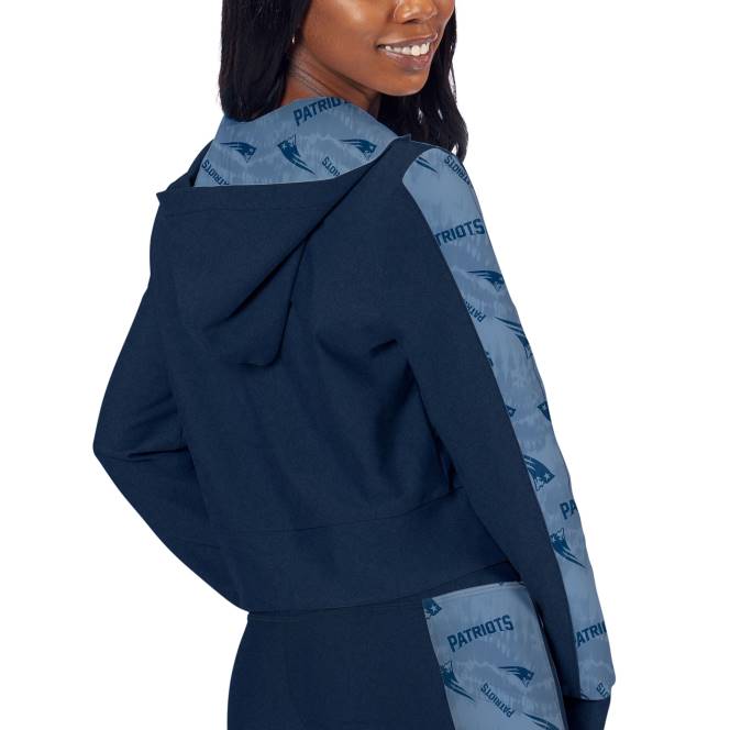 облекло Patriots Jersey certo морско изрязана качулка с цял цип Жени T8TH934